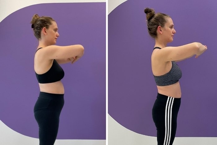 Un momento di formazione in una palestra dove esiste i connubio tra pilates e ipopressiva